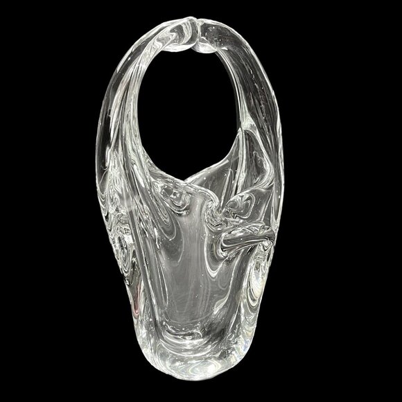 Vintage 1960s Roberto Moretti for Pilgrim Glass - Clear Art Glass Sculpture - Picture 1 of 15